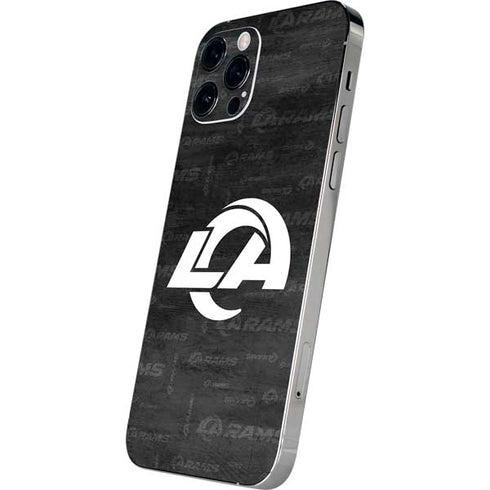 NFL Los Angeles Rams Black & White iPhone 12 Pro Max Skin